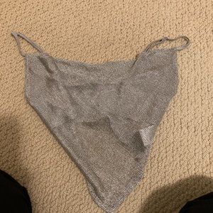 Urban sparkly silver top